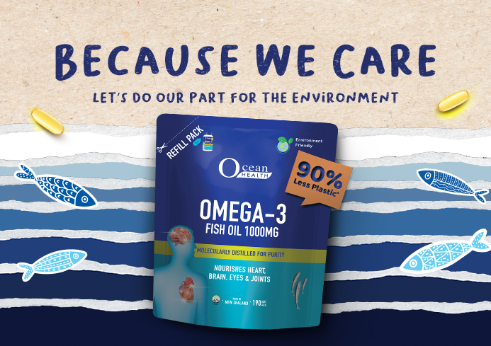 NEW First-ever Environment-friendly Omega-3 Refill Pack in Sg